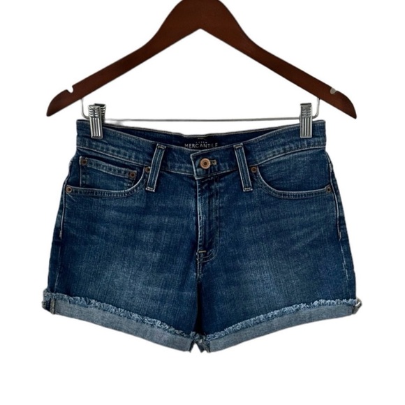 J Crew Medium Wash Mercantile Denim Shorts Size 27 - Picture 2 of 7